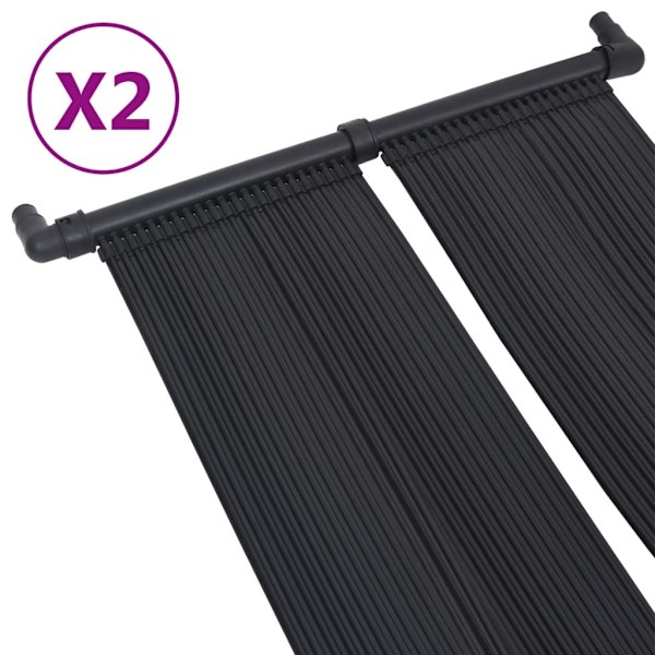vidaXL Solfångare för pool 2 st 80x310 cm