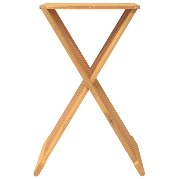 vidaXL Hopfällbar pall 40x32,5x70 cm massiv teak Brun