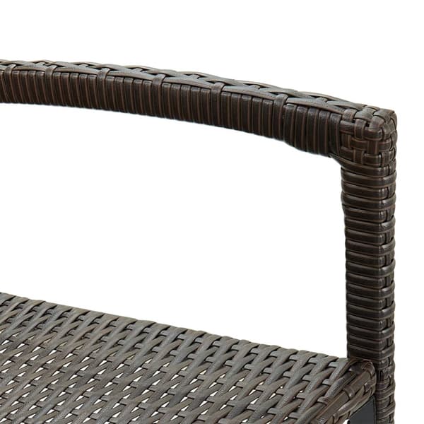 vidaXL Barstolar 2 st brun konstrotting Brun