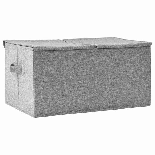 vidaXL Förvaringslåda tyg 50x30x25 cm grå grå