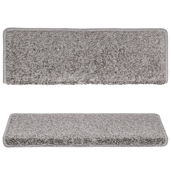 vidaXL Trappstegsmattor 15 st 65x21x4 cm grå grå