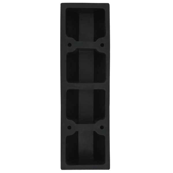 vidaXL Stoppkloss 2 st gummi 49x15x9 cm