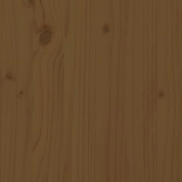 vidaXL Sängram honungsbrun massivt trä 150x200 cm Brun