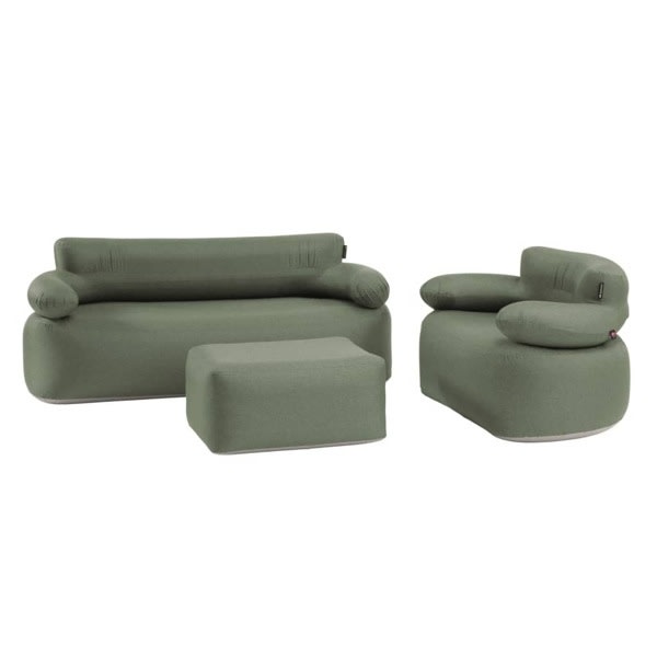 Outwell Uppblåsbart loungeset Laze grön Grön
