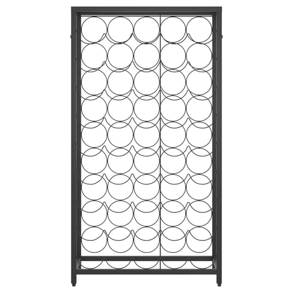 vidaXL Vinställ för 45 flaskor svart 54x18x100 cm smidesjärn art