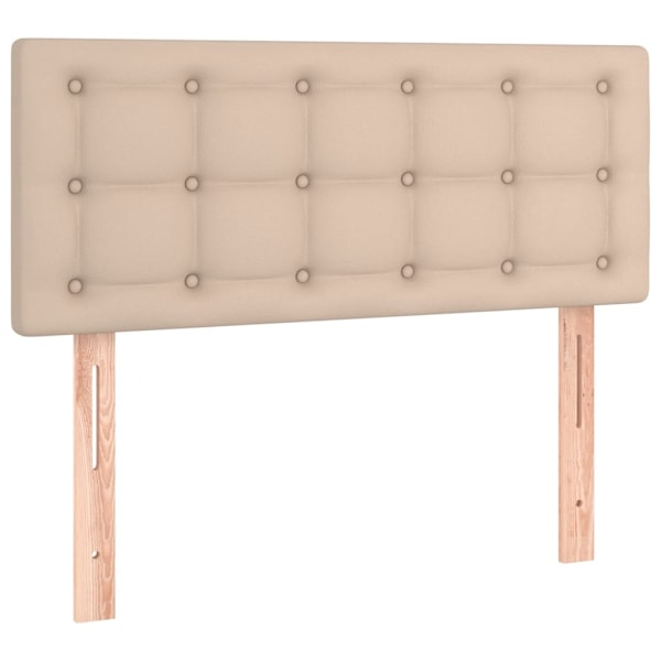 vidaXL Sänggavel cappuccino 90x5x78/88 cm konstläder Brun