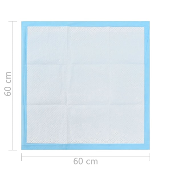 vidaXL Träningsdynor för husdjur 100 st 60x60 cm ovävt tyg