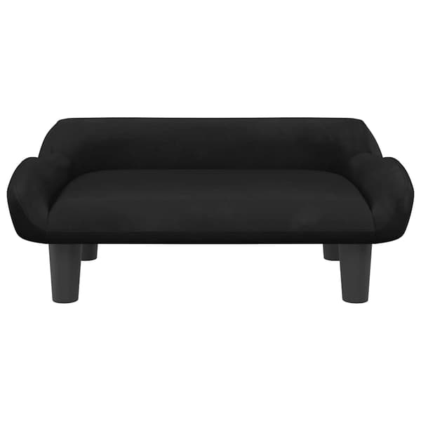 vidaXL Hundbädd svart 70x40x24 cm sammet art