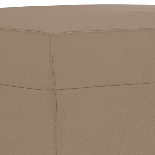vidaXL Soffgrupp 3 delar cappuccino konstläder Brun