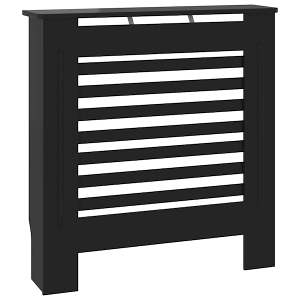 vidaXL Elementskydd MDF svart 78 cm Svart