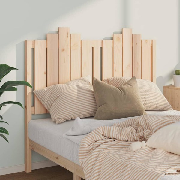 vidaXL Sänggavel 126x4x110 cm massiv furu Brun