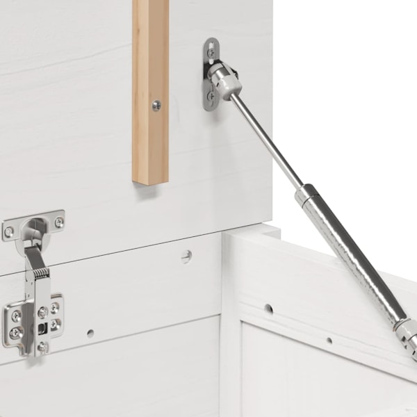 vidaXL Förvaringslåda vit 80x40x45,5 cm massiv furu Vit