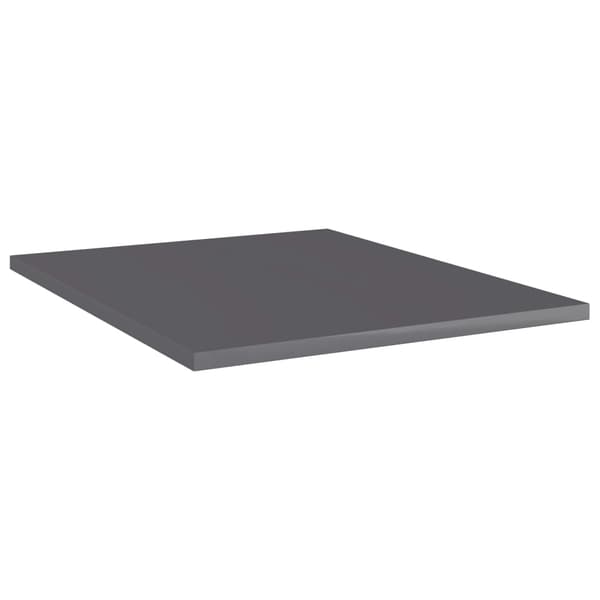 vidaXL Hyllplan 8 st grå högglans 40x50x1,5 cm konstruerat trä grå