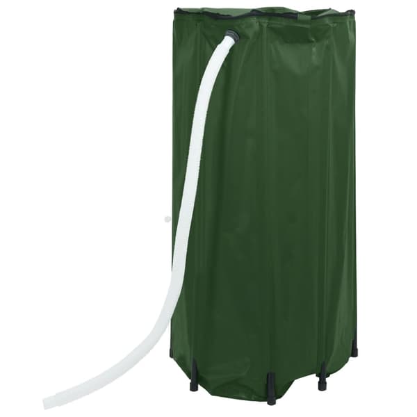 vidaXL Vattentank med kran vikbar 100 L PVC Grön