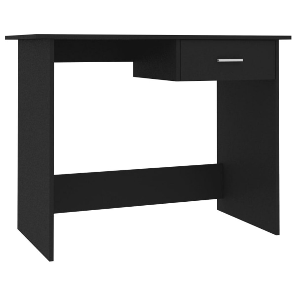 vidaXL Skrivbord svart 100x50x76 cm konstruerat trä Svart