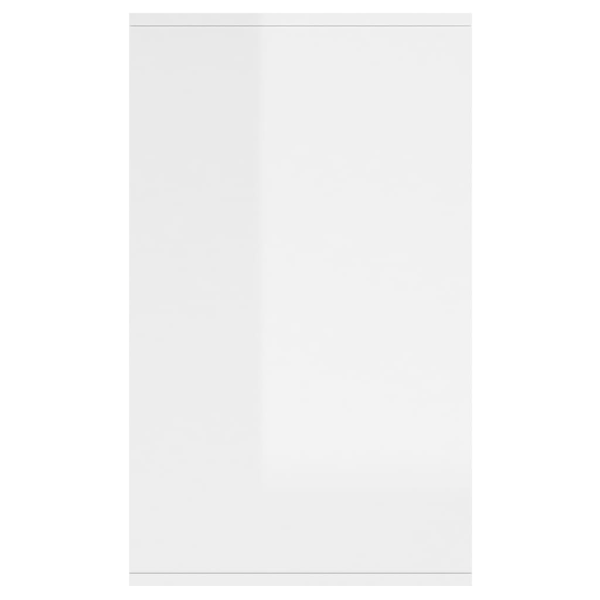 vidaXL Skåp vit högglans 135x41x75 cm konstruerat trä Vit