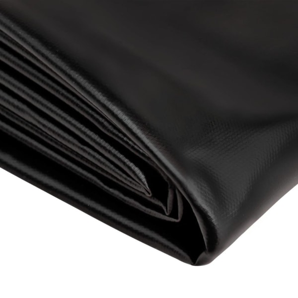 vidaXL Dammduk svart 2x2 m PVC 0,5 mm