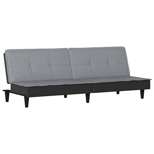 vidaXL Bäddsoffa ljusgrå tyg Grå