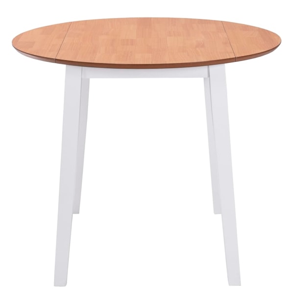 vidaXL Klaffbord runt MDF vit Vit