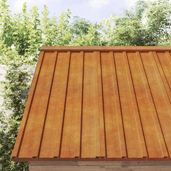 vidaXL Takplåt 12 st rostfärgad 100x44 cm rosttrögt stål Brun