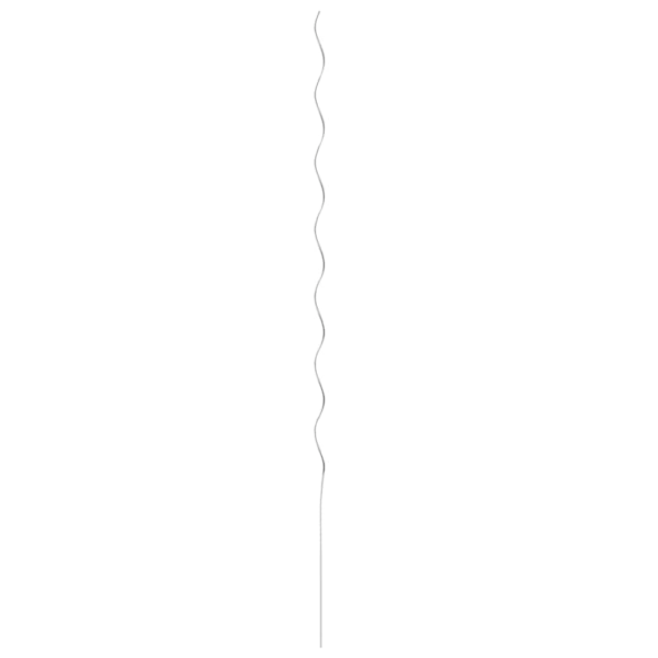 vidaXL Spiralformade växtstöd 20 st 170 cm galvaniserat stål Silver