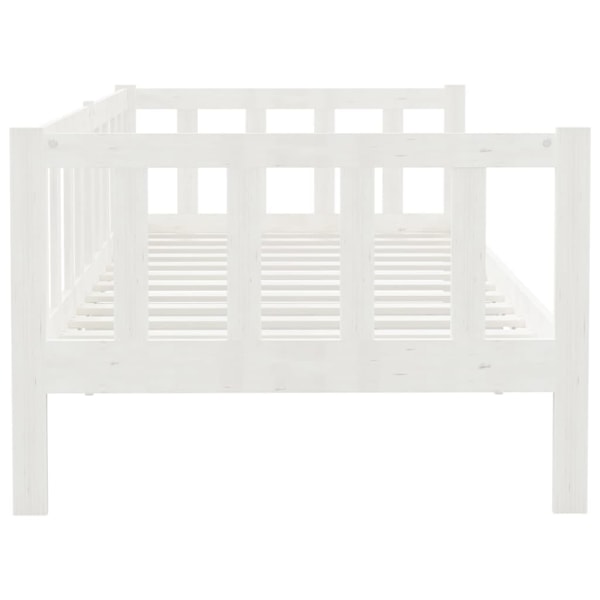 vidaXL Dagbädd vit massiv furu 90x200 cm Vit