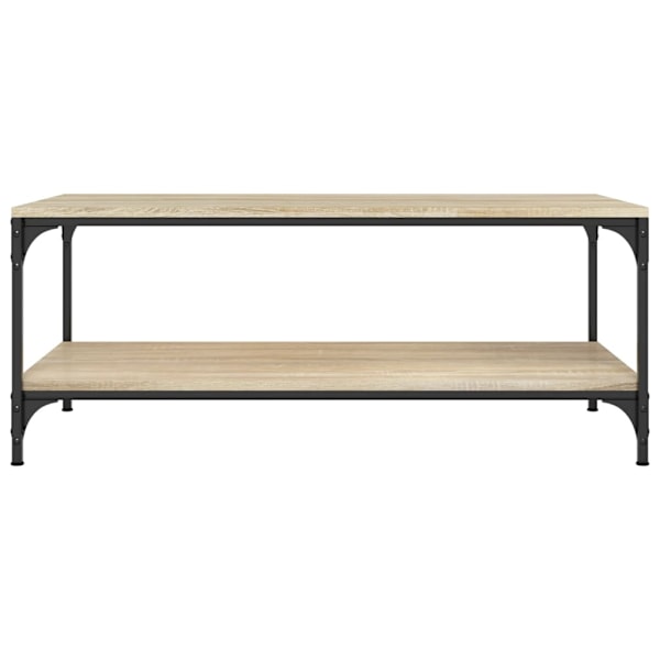vidaXL Soffbord sonoma-ek 80x50x40 cm konstruerat trä Brun
