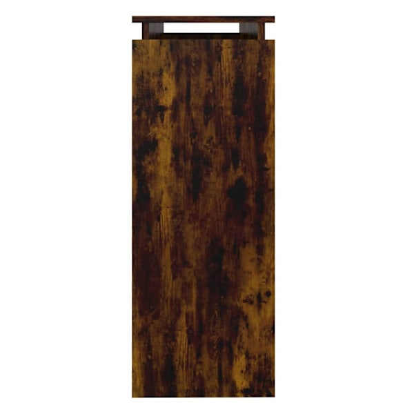 vidaXL Avlastningsbord rökfärgad ek 102x30x80 cm konstruerat trä Brun