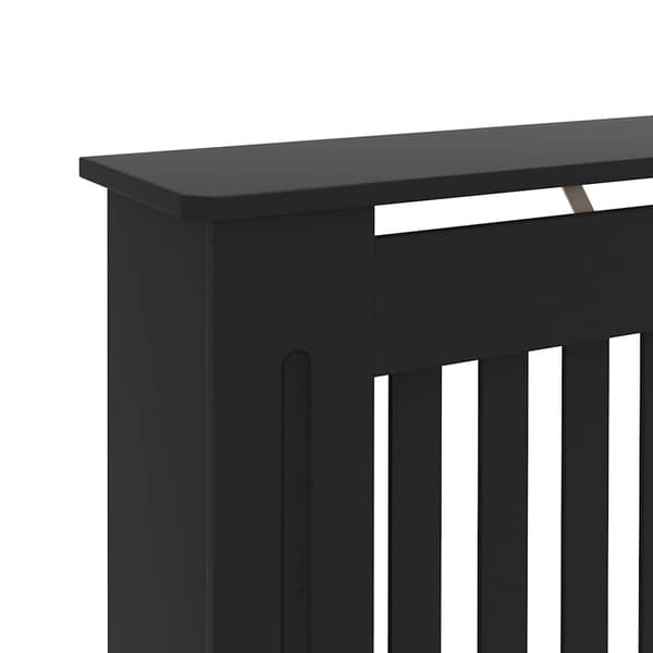 vidaXL Elementskydd svart 172x19x81,5 cm MDF Svart