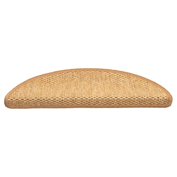 vidaXL Trappstegsmattor självhäftande sisal 15 st 56x17x3 cm sisal Orange