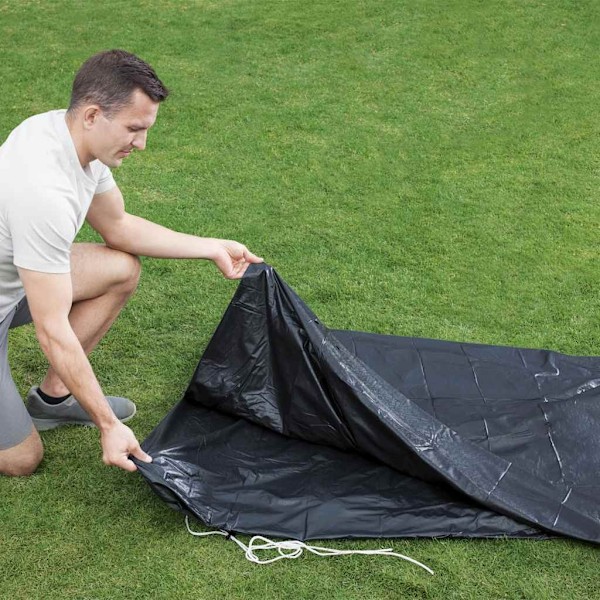 Bestway Poolöverdrag Flowclear 427 cm Antracit