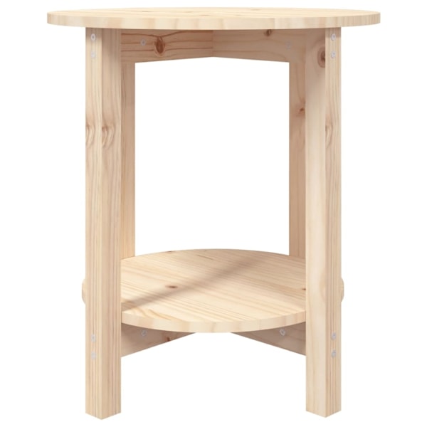 vidaXL Soffbord Ø 55 x 60 cm massiv furu Brun