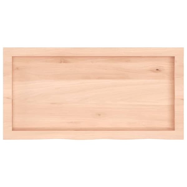 vidaXL Hyllplan 80x40x(2-4) cm obehandlad massiv ek Brun