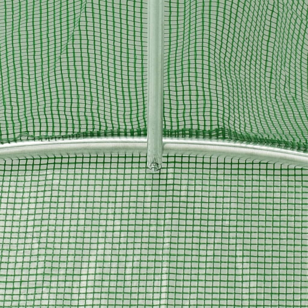 vidaXL Växthus med stålram grön 8 m² 4x2x2 m Grön