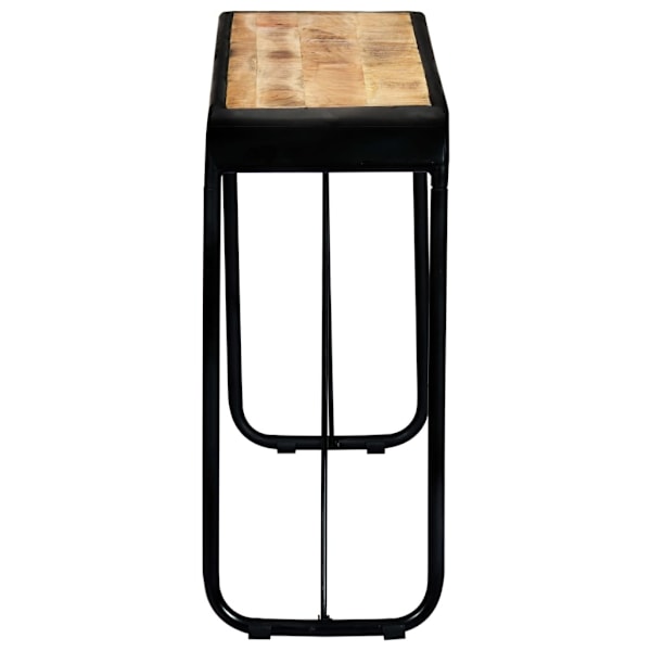 vidaXL Avlastningsbord 140x35x76 cm massivt grovt mangoträ Brun