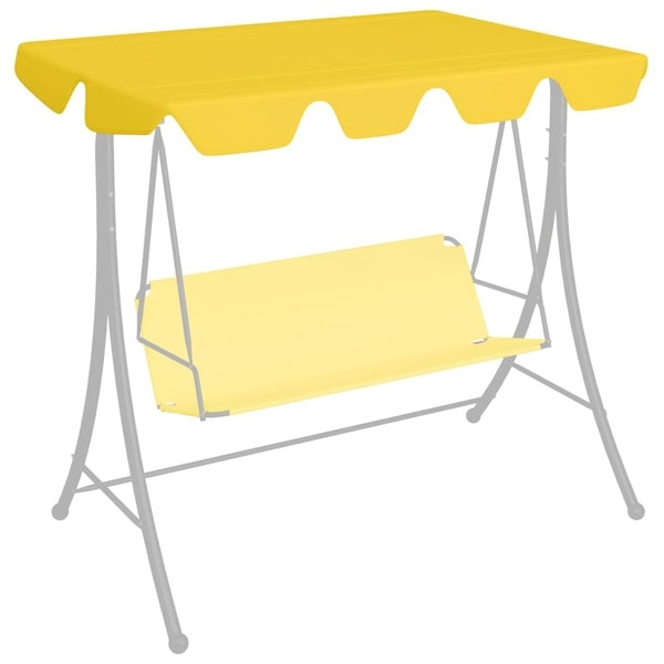 vidaXL Reservtak för hammock gul 188/168x145/110 cm Gul