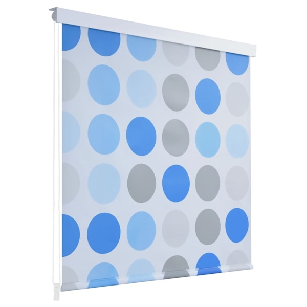vidaXL Rullgardin för dusch 120x240 cm cirkel multifärg