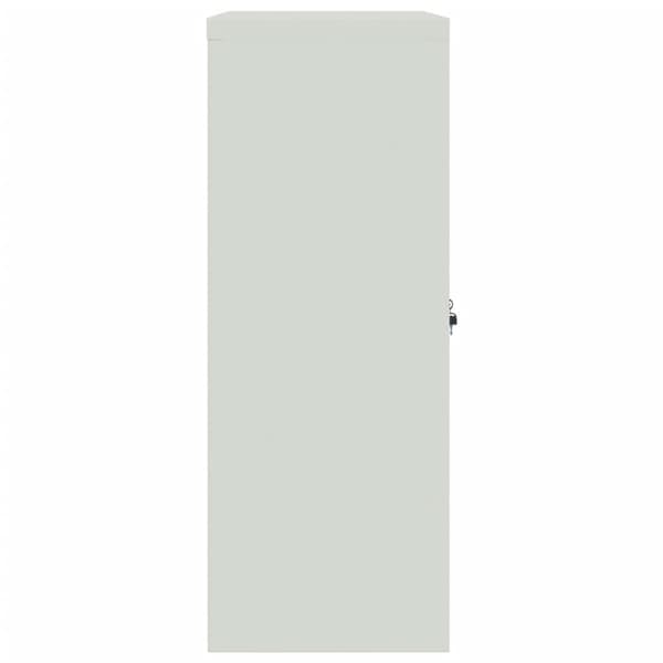 vidaXL Dokumentskåp ljusgrå och blå 90x40x105 cm stål Grå