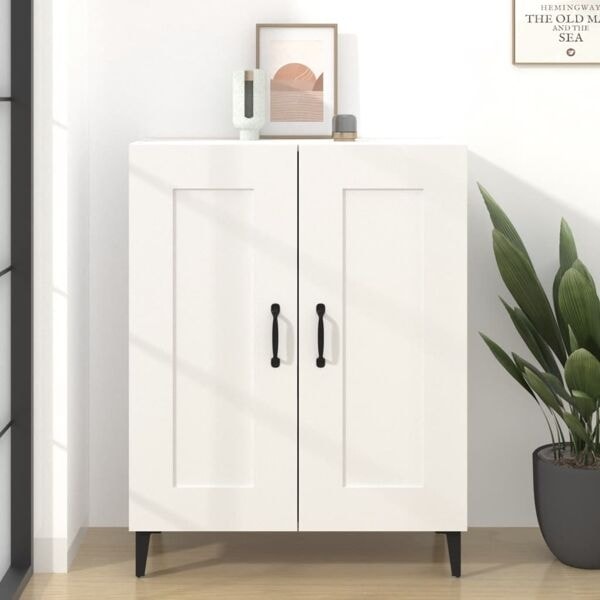 vidaXL Skänk vit 69,5x34x90 cm konstruerat trä Vit
