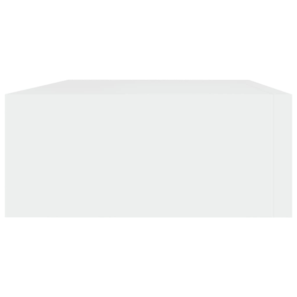 vidaXL Väggmonterad låda 2 st vit 40x23,5x10 cm MDF Vit