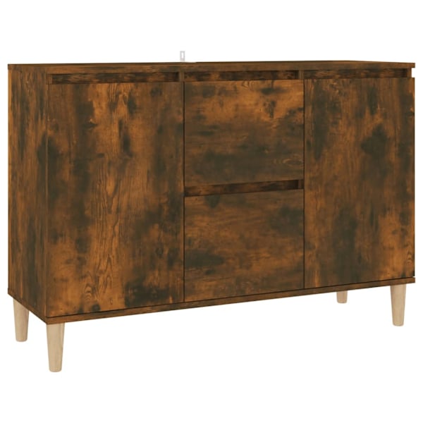 vidaXL Skänk rökfärgad ek 101x35x70 cm konstruerat trä Brun