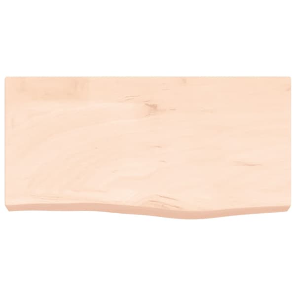 vidaXL Hyllplan 60x30x(2-6) cm obehandlad massiv ek Brun