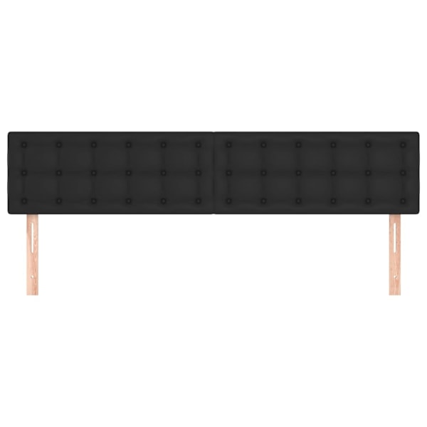 vidaXL Huvudgavlar 2 st svart 90x5x78/88 cm konstläder Svart