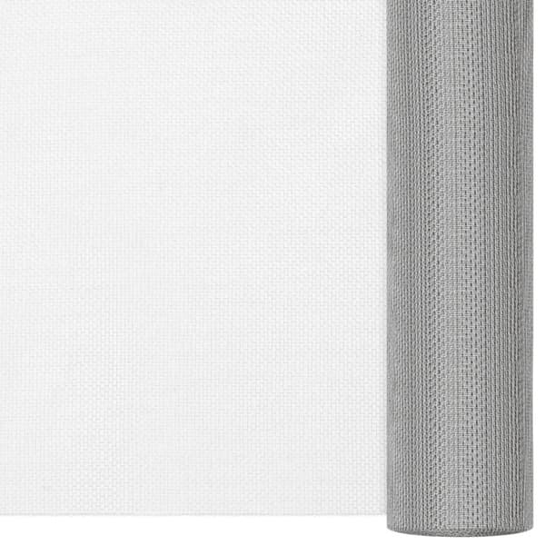 vidaXL Insektsnät rostfritt stål 100x2000 cm silver Silver