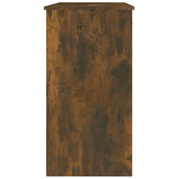 vidaXL Skrivbord rökfärgad ek 80x40x75 cm konstruerat trä Brun