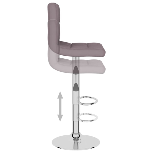 vidaXL Barstol taupe tyg Taupe