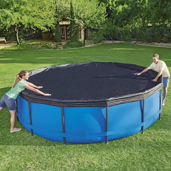 Bestway Poolöverdrag Flowclear 457 cm Antracit