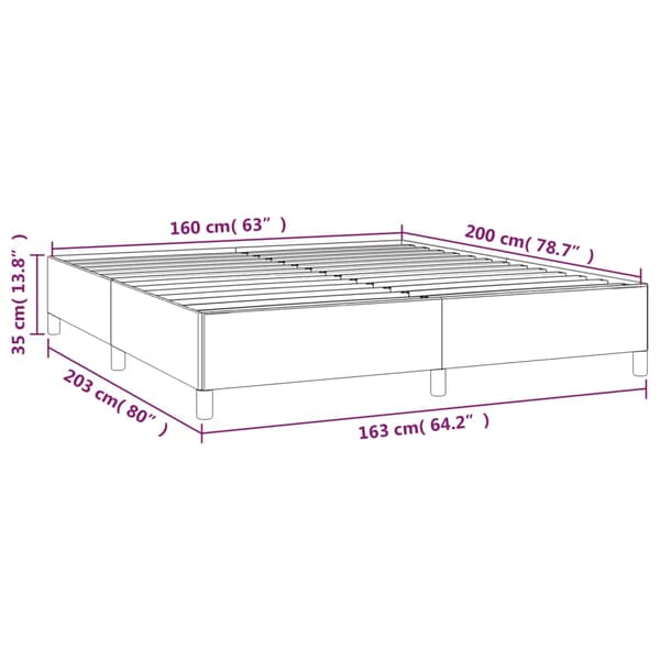 vidaXL Sängram vit 160x200 cm konstläder Vit