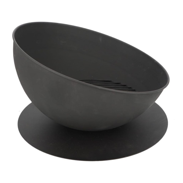 Esschert Design Eldfat lutande svart Svart