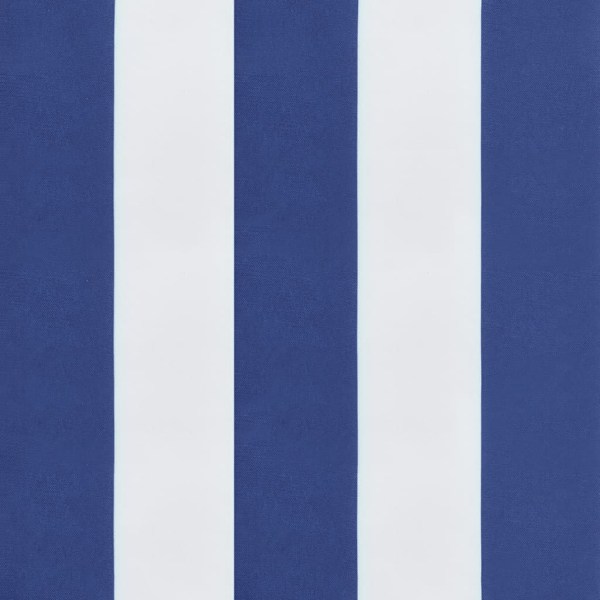 vidaXL Stolsdynor 2 st blå&vit randig 50x50x7 cm oxfordtyg Flerfärgsdesign